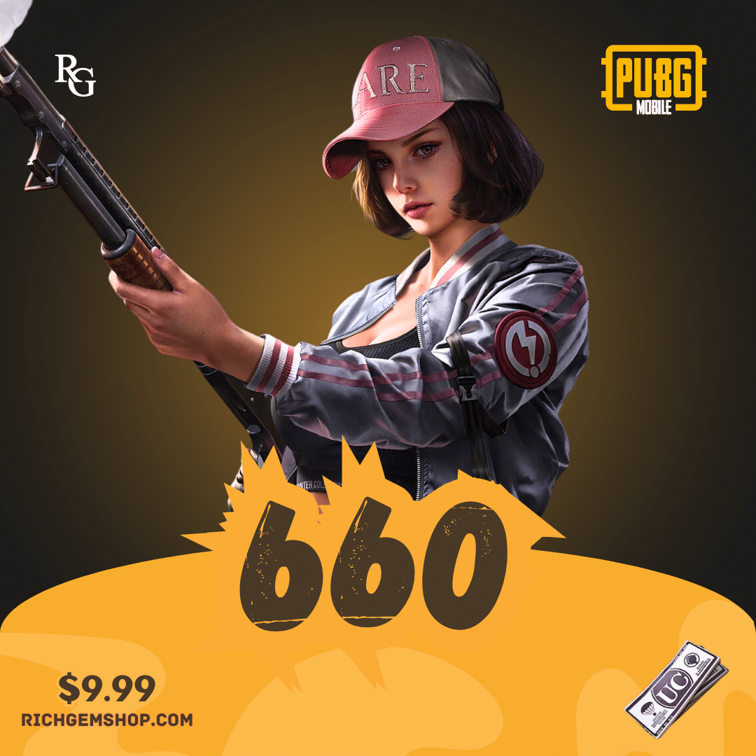 خرید 660 عدد یوسی پابجی