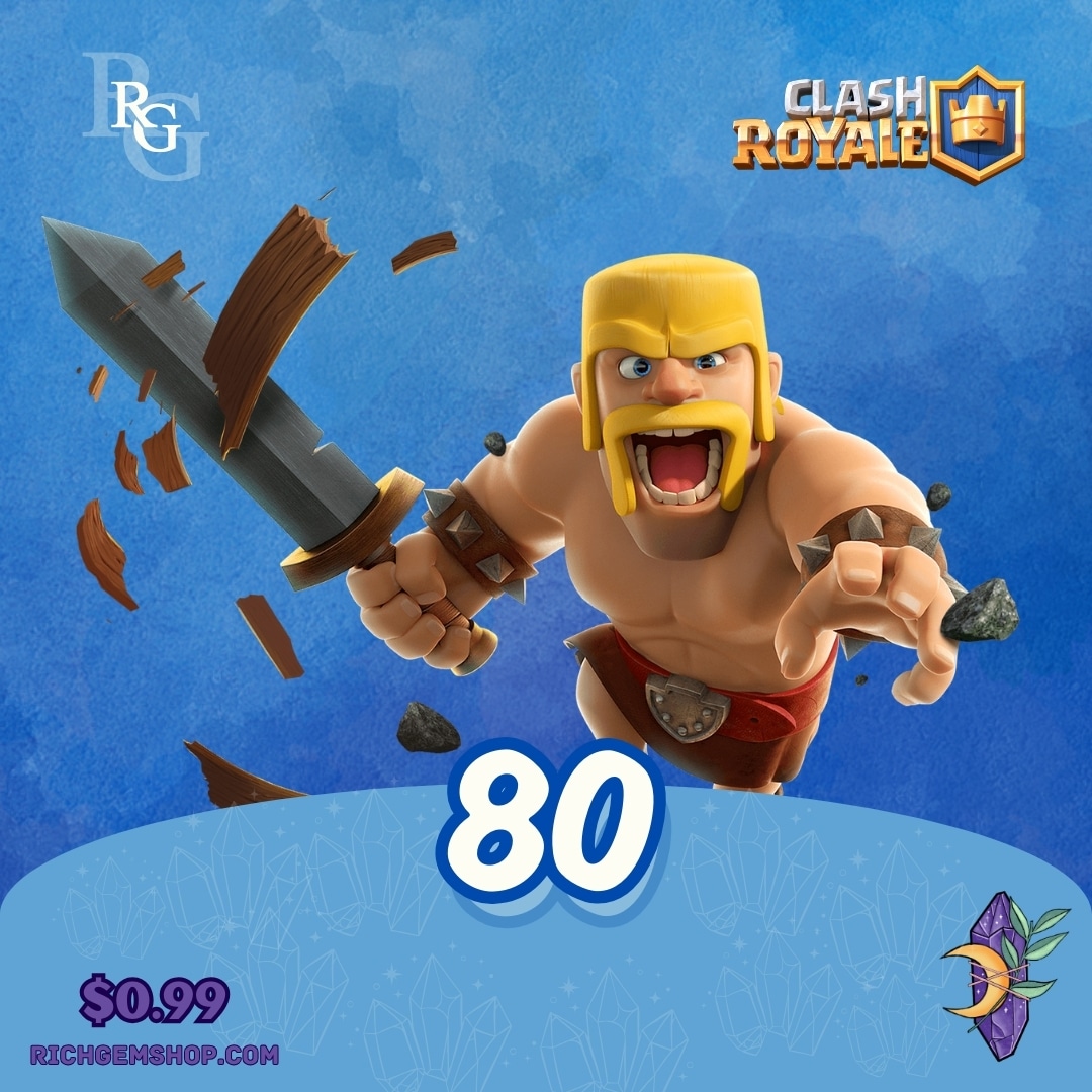 80 جم کلش رویال