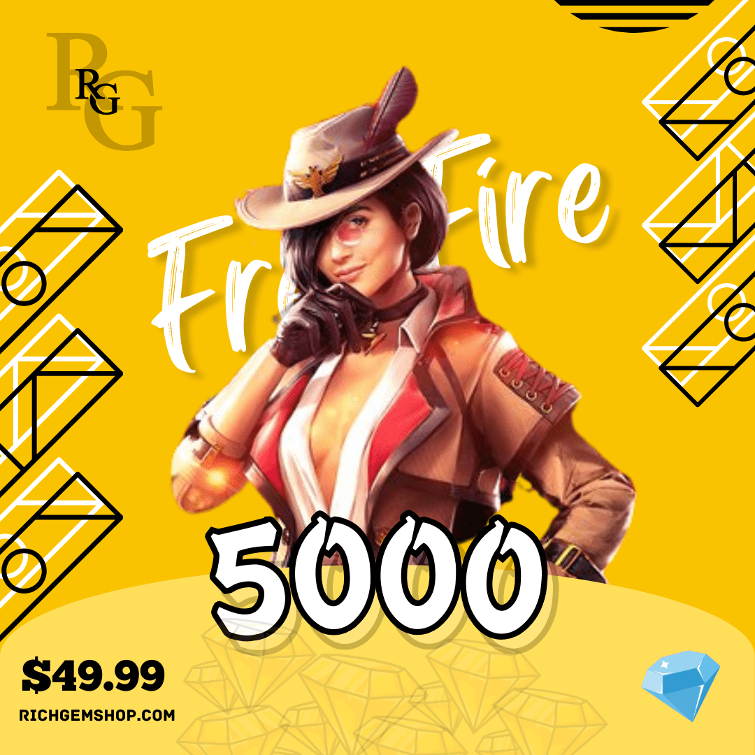 خرید 5000 جم اتوماتیک فری فایر