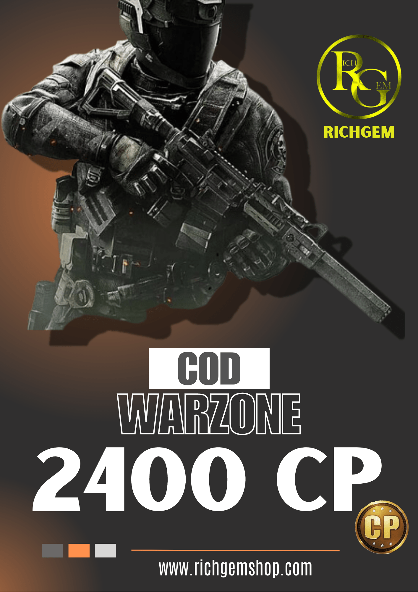 2400 سی پی کالاف دیوتی وارزون