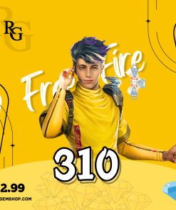 خرید 310 جم فری فایر با اطلاعات اکانت