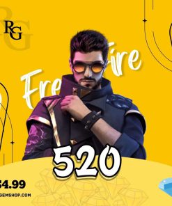 خرید جم 520 جم فری فایر با اطلاعات اکانت