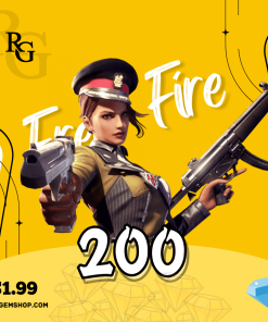 خرید جم 200 جم فری فایر با اطلاعات اکانت