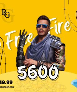خرید جم 5600 جم فری فایر با اطلاعات اکانت