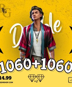 1060+1060 جم دوبل فری فایر