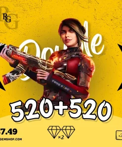520+520 جم دوبل فری فایر