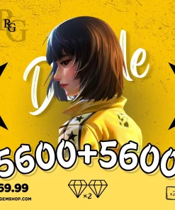 5600+5600 جم دوبل فری فایر